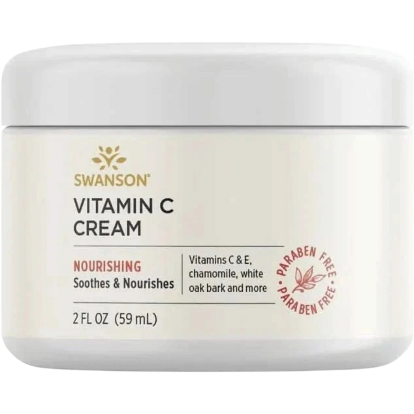 Swanson, Crema con Vitamina C 98% Natural (2 fl oz/59 ml)