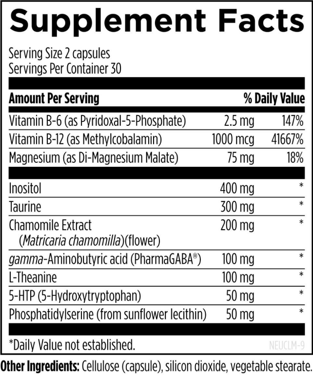 Designs for Health Suplementos Designs for Health, Neurocalm™ (60 cápsulas)