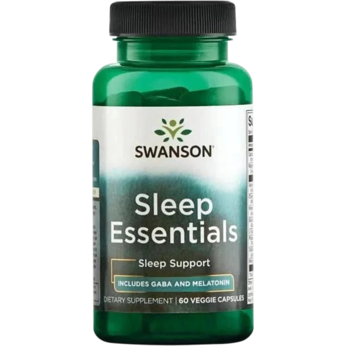 Swanson, Sleep Essentials con GABA y Melatonina (60 cápsulas)