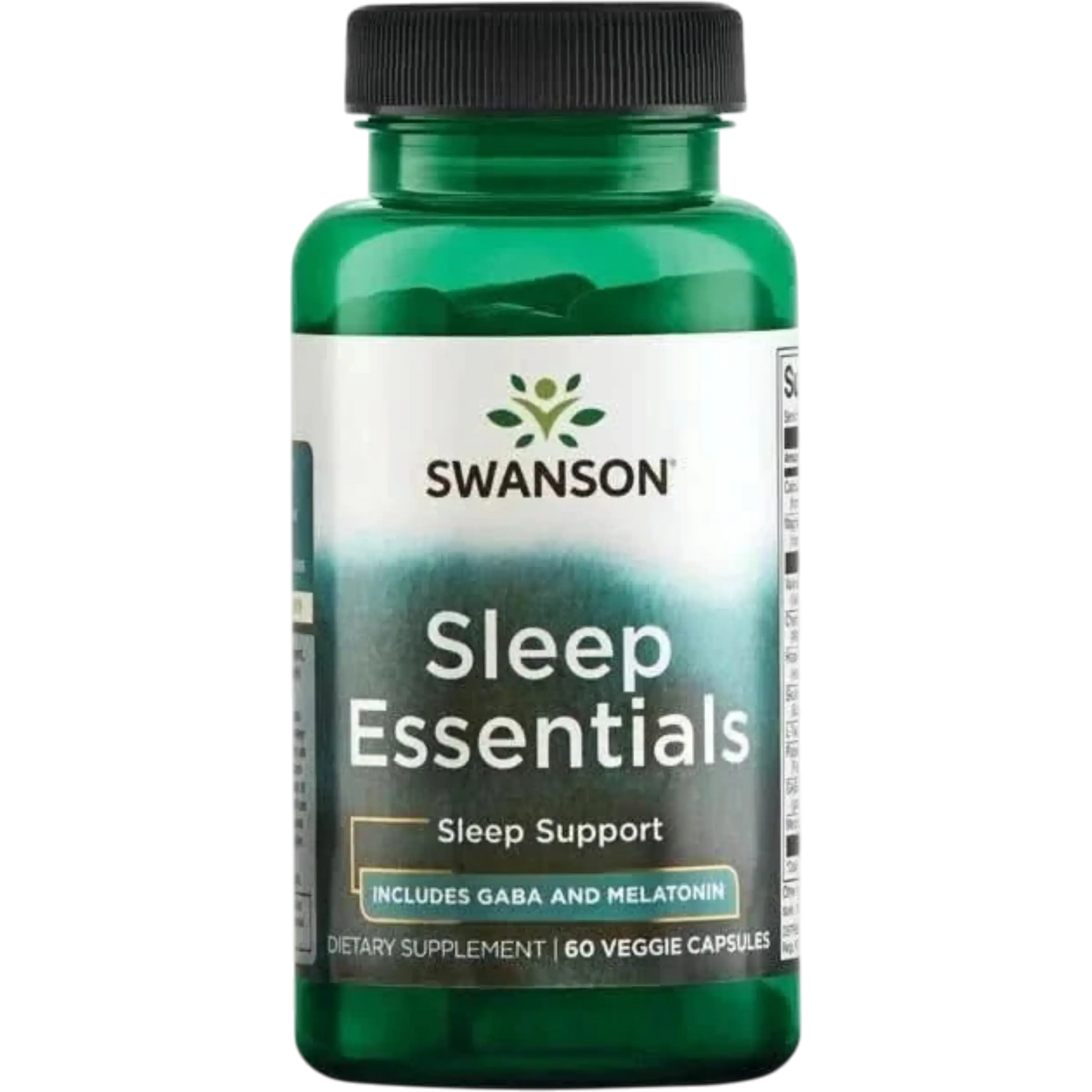 Swanson, Sleep Essentials con GABA y Melatonina (60 cápsulas)
