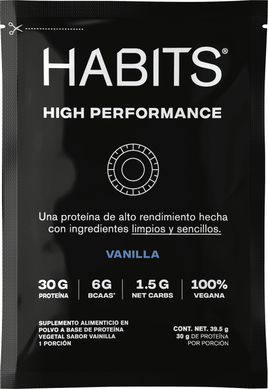 HABITS Proteína Habits, Proteína para Alto Rendimiento 577.5 g 15 Sobres (Vainilla)