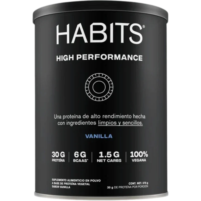 HABITS Suplementos, Deportes Habits, Proteína para Alto Rendimiento 578 g (Vainilla)