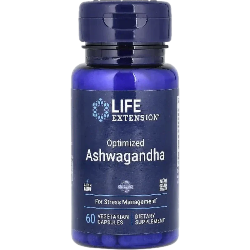 LIFE EXTENSION Suplementos Life Extension, Ashwagandha Optimizada 125 mg (60 cápsulas)