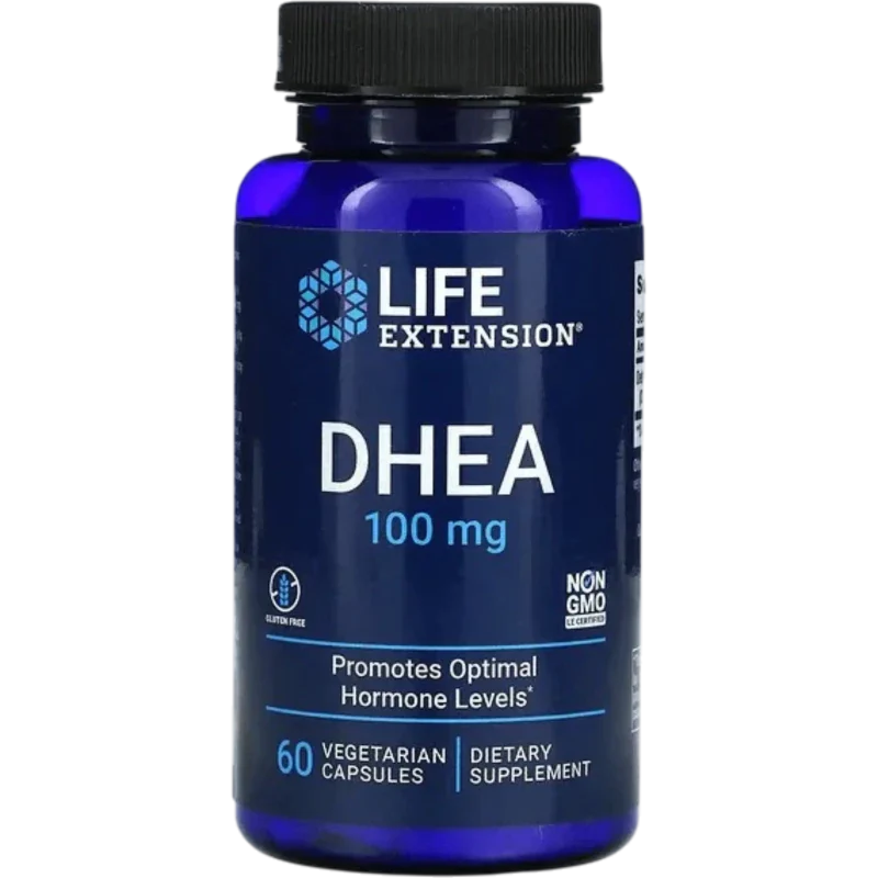 LIFE EXTENSION Suplemento Hormonal Life Extension, DHEA 100 mg (60 cápsulas)