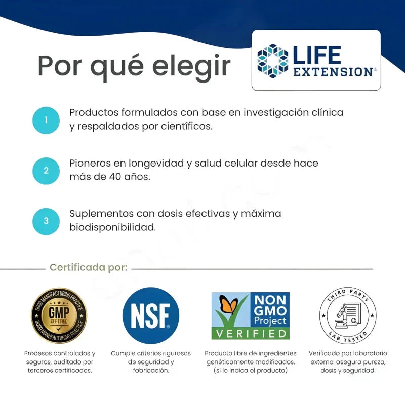 LIFE EXTENSION Suplemento Life Extension, Enzimas Súper Digestivas Mejoradas (60 cápsulas)