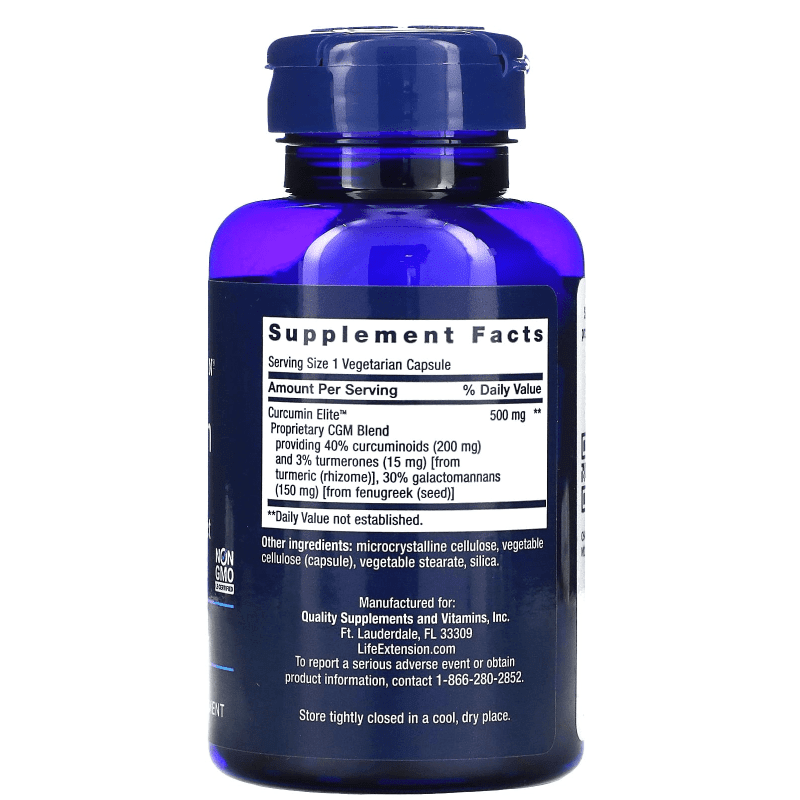 LIFE EXTENSION SUPLEMENTOS Life Extension, Extracto Curcumin Elite™ (60 cápsulas)