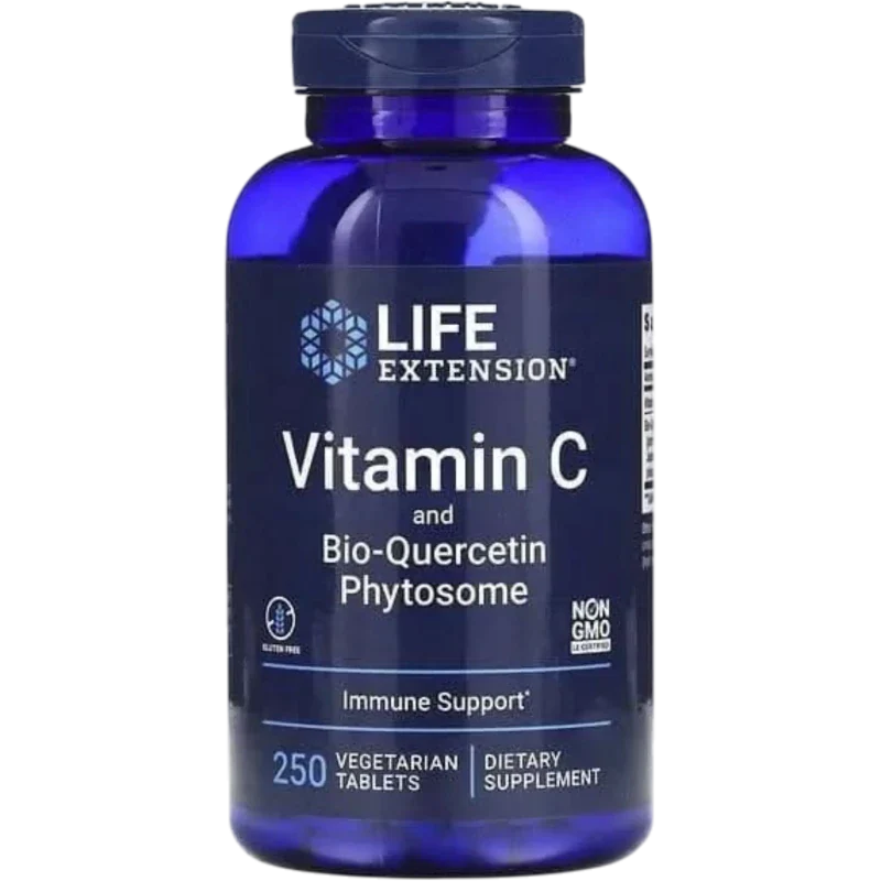 LIFE EXTENSION Vitamina Life Extension, Fitosoma de Vitamina C y Bio-Quercetina (250 tabletas)