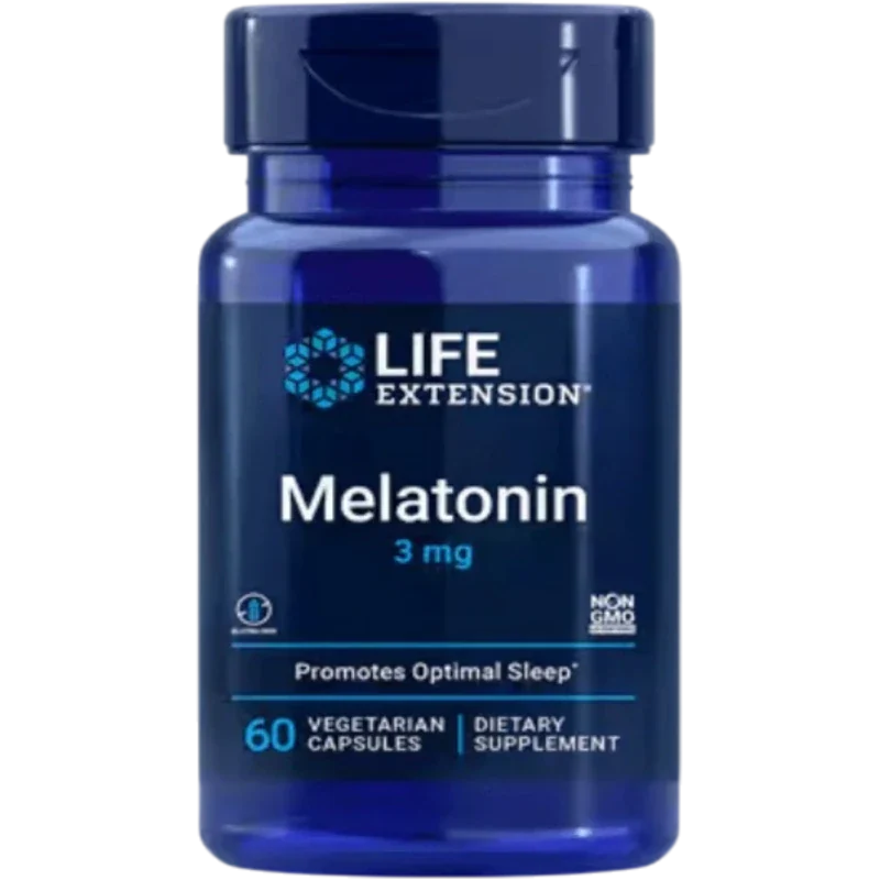 LIFE EXTENSION Herbal Life Extension, Melatonina 3 mg (60 cápsulas)