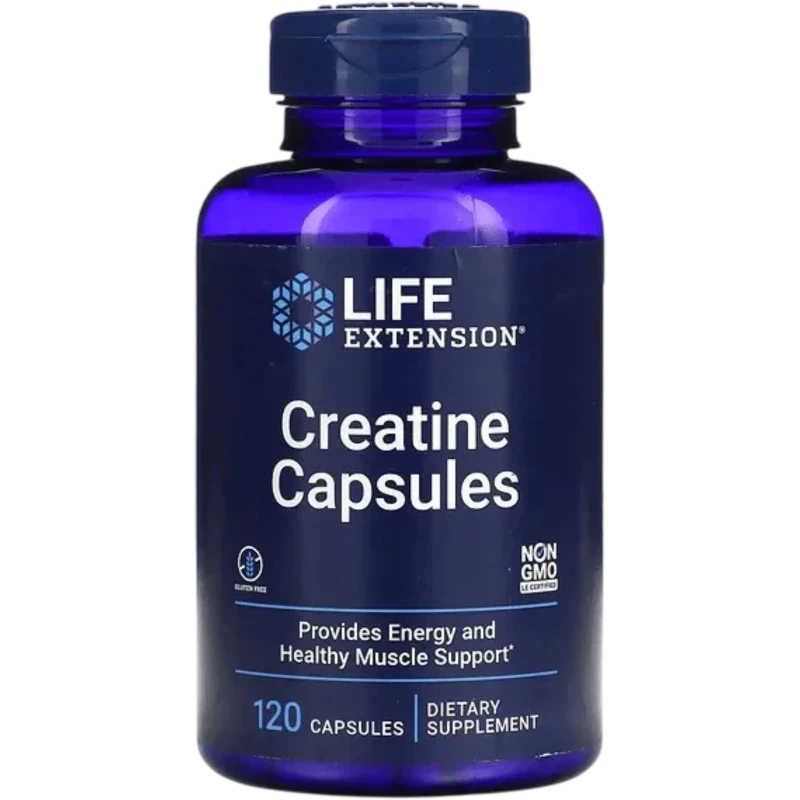 LIFE EXTENSION Creatina Life Extension, Monohidratado de Creatina 500 mg (120 cápsulas)