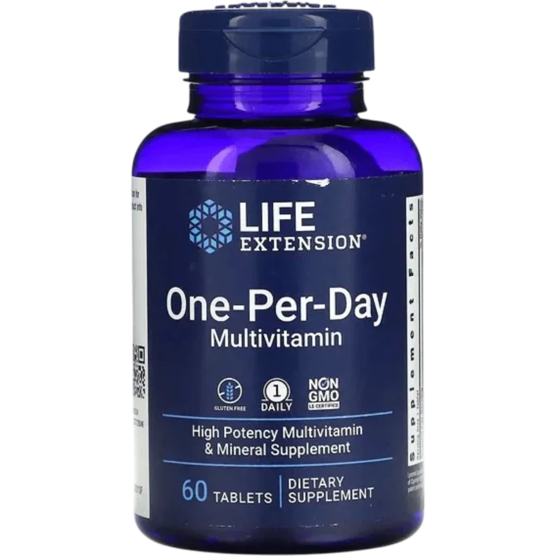LIFE EXTENSION Vitamina Life Extension, Multivitamínico One-Per-Day (60 tabletas)