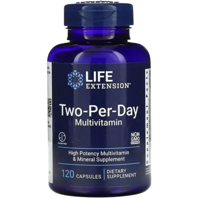 LIFE EXTENSION Vitamina Life Extension, Multivitamínico Two-Per-Day (120 tabletas)