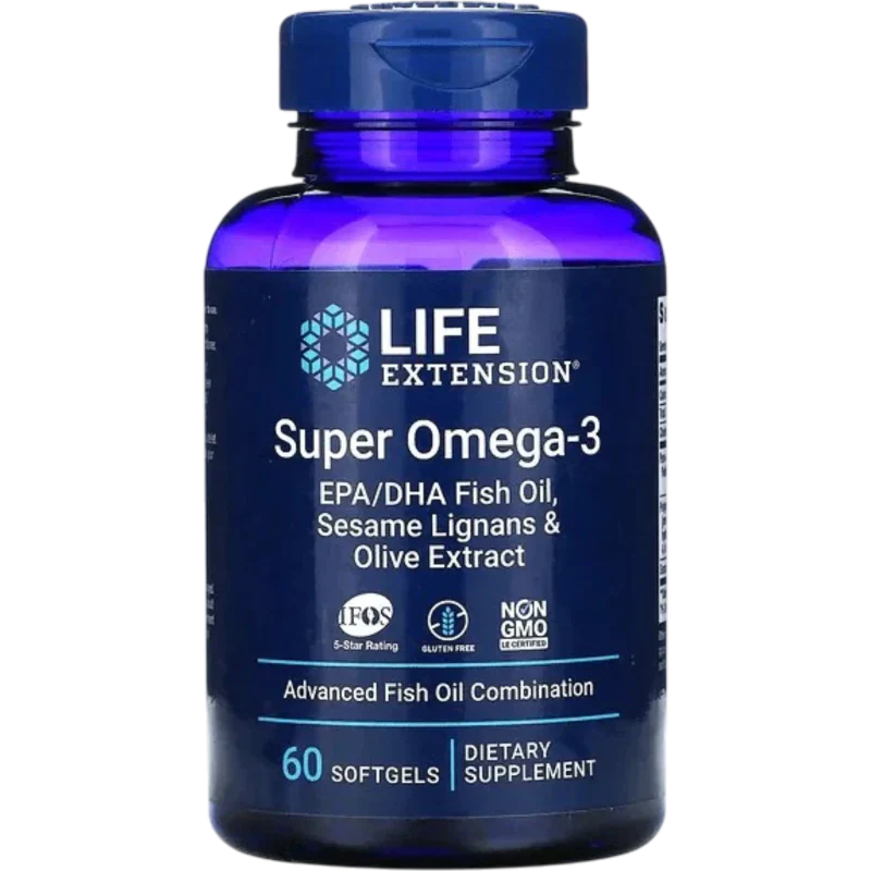 LIFE EXTENSION Omega Life Extension, Súper Omega-3 EPA/DHA (60 softgels)