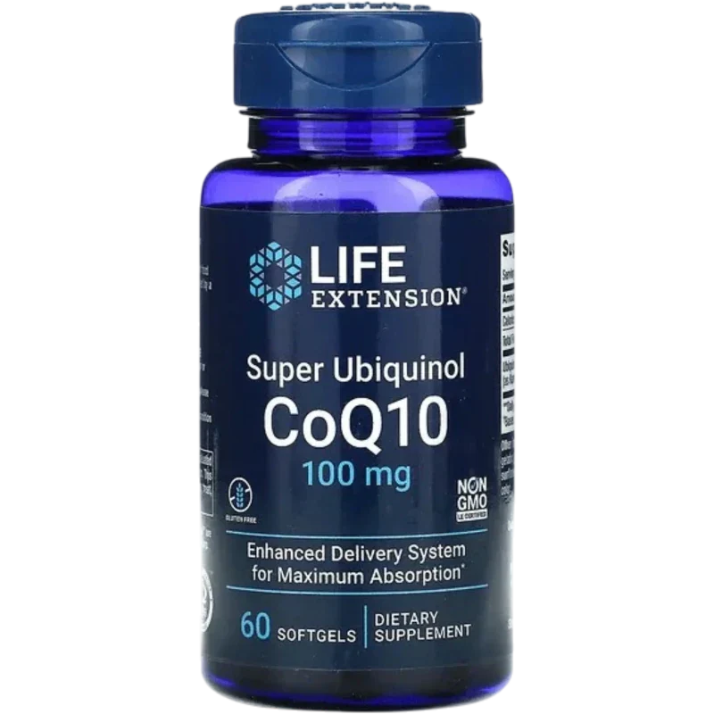 LIFE EXTENSION Antioxidante Life Extension, Súper Ubiquinol CoQ10 100 mg (60 softgels)