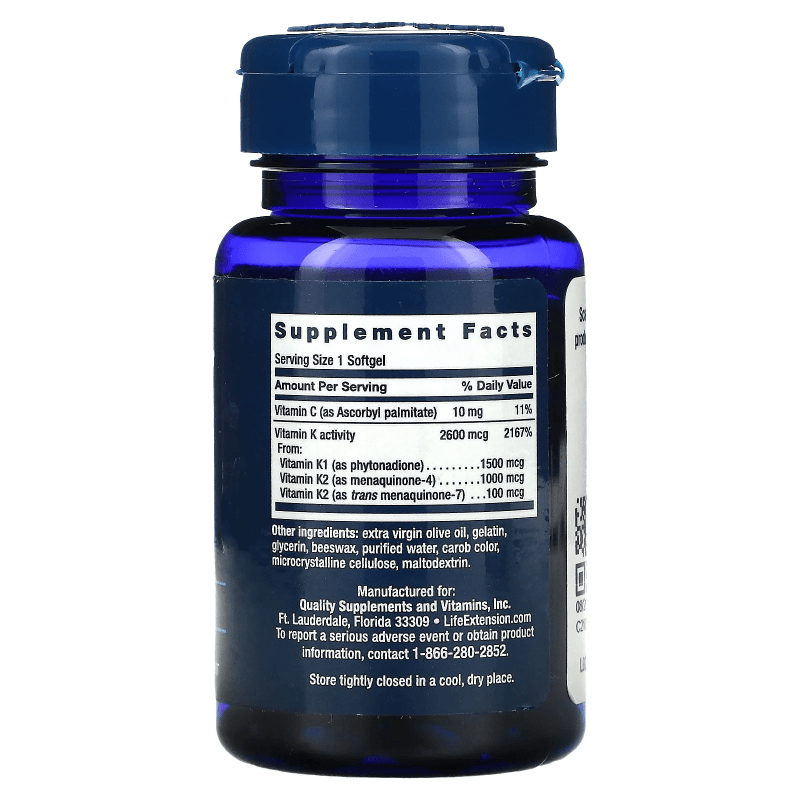 LIFE EXTENSION Suplementos Life Extension, Súper K (90 softgels)