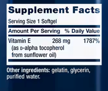 LIFE EXTENSION suplementos Life Extension, Súper Vitamina E 400 UI (90 softgels)