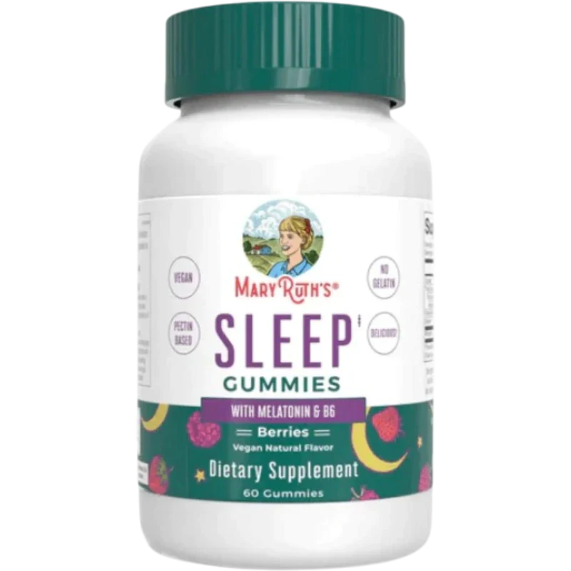 MARY RUTH'S Herbal Mary Ruth's, Melatonina 5 mg Sabor bayas (60 gomitas)