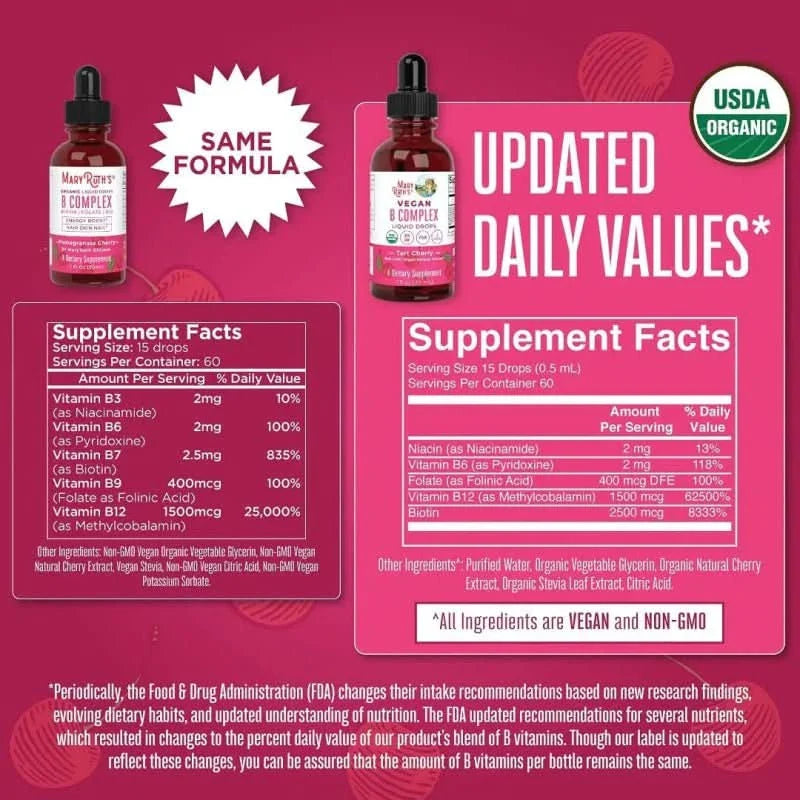 MARY RUTH'S SUPLEMENTO Mary Ruth's, Complejo B (1 fl oz/30 ml)