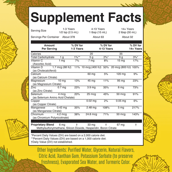 MARY RUTH'S Suplementos Mary Ruth's, Multimineral Nocturno Sabor Piña (32 fl oz/946 ml)