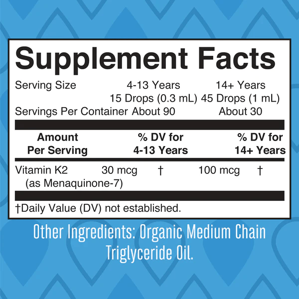 MARY RUTH'S Suplementos Mary Ruth's, Vitamina K-2 y MK-7 (1 fl oz/30 ml)