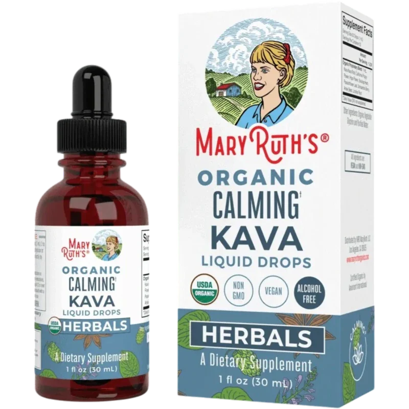 MARY RUTH'S Herbal Mary Ruth's, Calmantes de Kava Orgánica (1 fl oz/30 ml)
