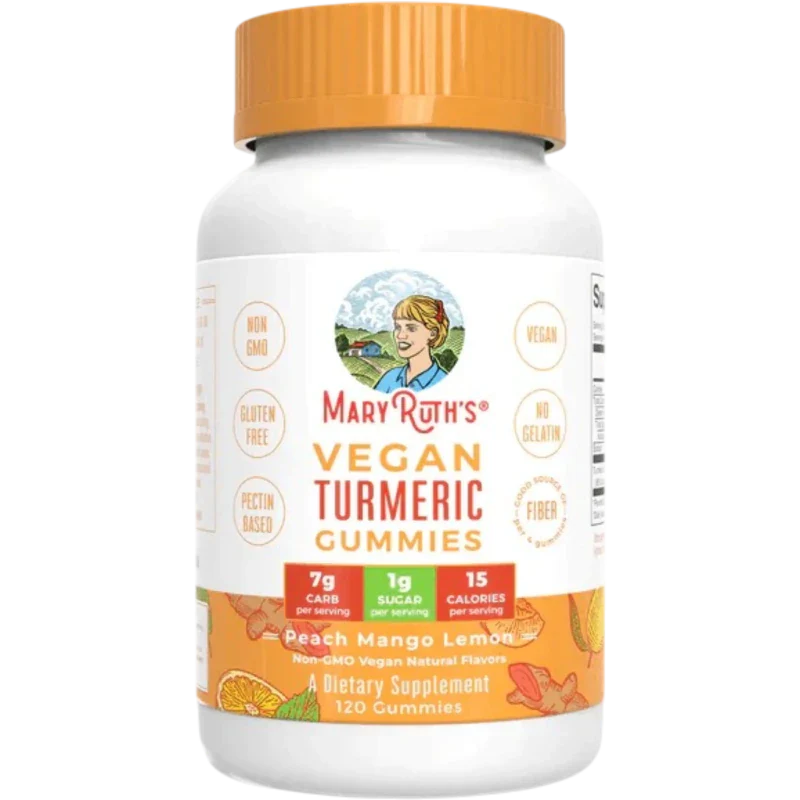 MARY RUTH'S Herbal Mary Ruth's, Cúrcuma Sabor Tropical (120 gomitas)