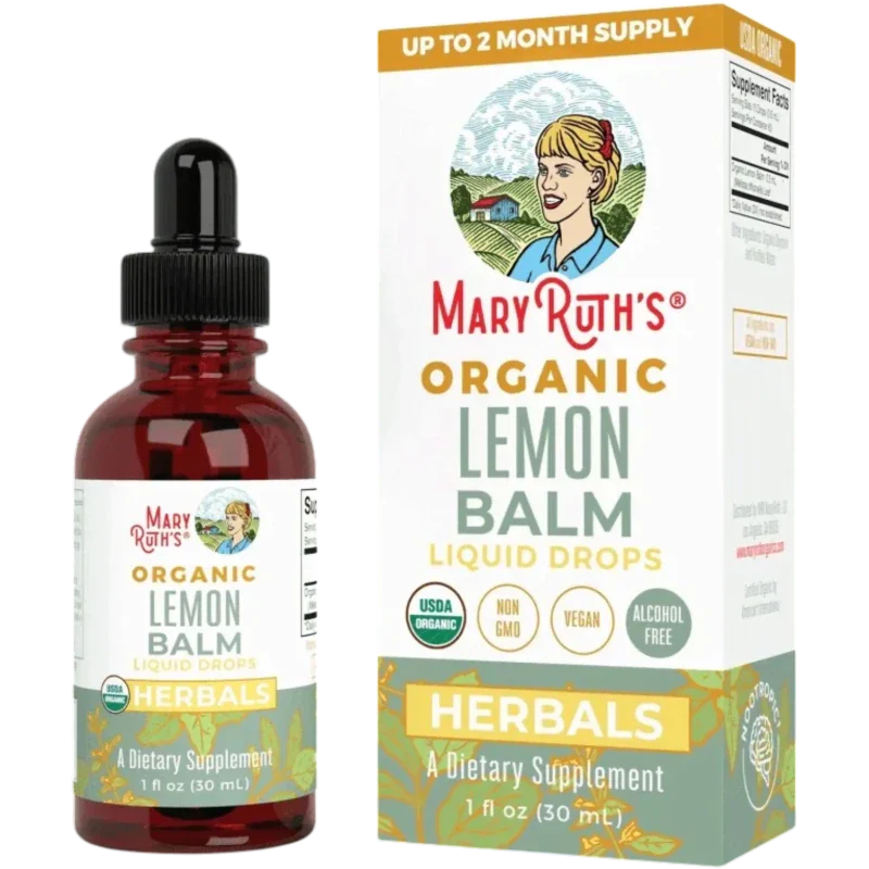 MARY RUTH'S Herbal Mary Ruth's, Hoja de Bálsamo de Limón Orgánico Líquido (1 fl oz/30 ml)