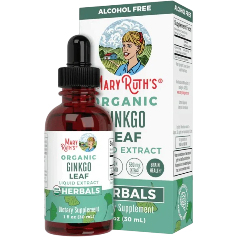 MARY RUTH'S Herbal Mary Ruth's, Hojas de Ginkgo Orgánicas (1 fl oz/30 ml)