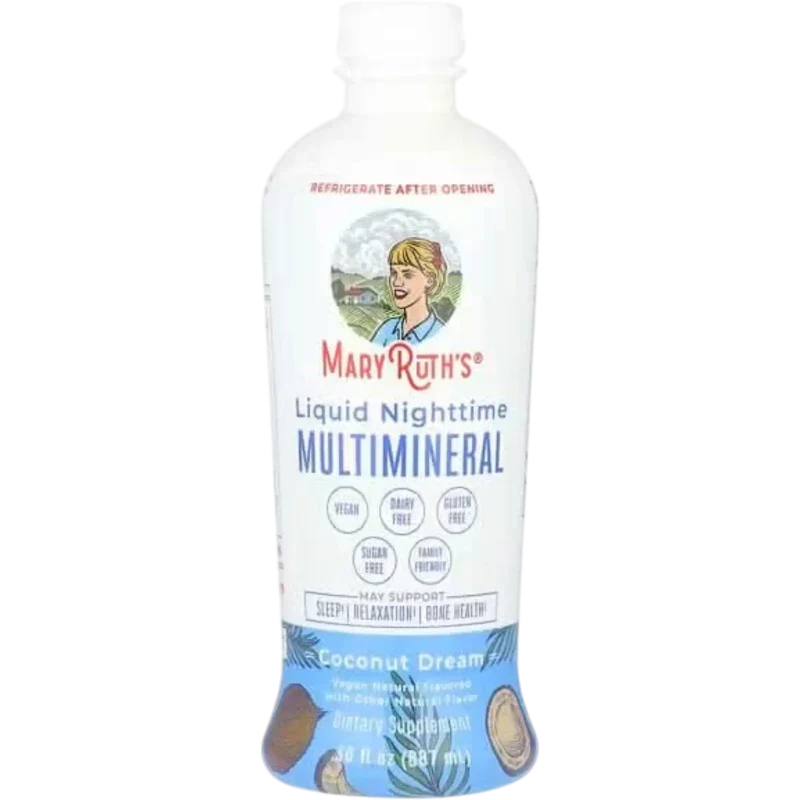 MARY RUTH'S Vitamina Mary Ruth's, Multimineral Nocturno Sabor Coco (30 fl oz/887 ml)