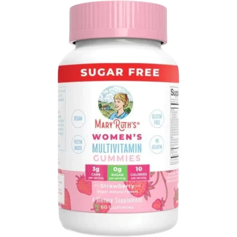 MARY RUTH'S Vitamina Mary Ruth's, Multivitamínico para Mujeres Sabor Fresa (60 gomitas)