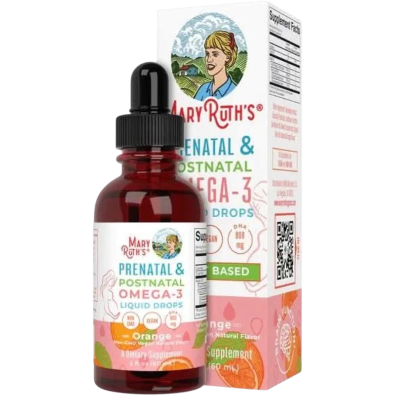 MARY RUTH'S Omega Mary Ruth's, Omega-3 Prenatales y Posnatales (2 fl oz/60  ml)