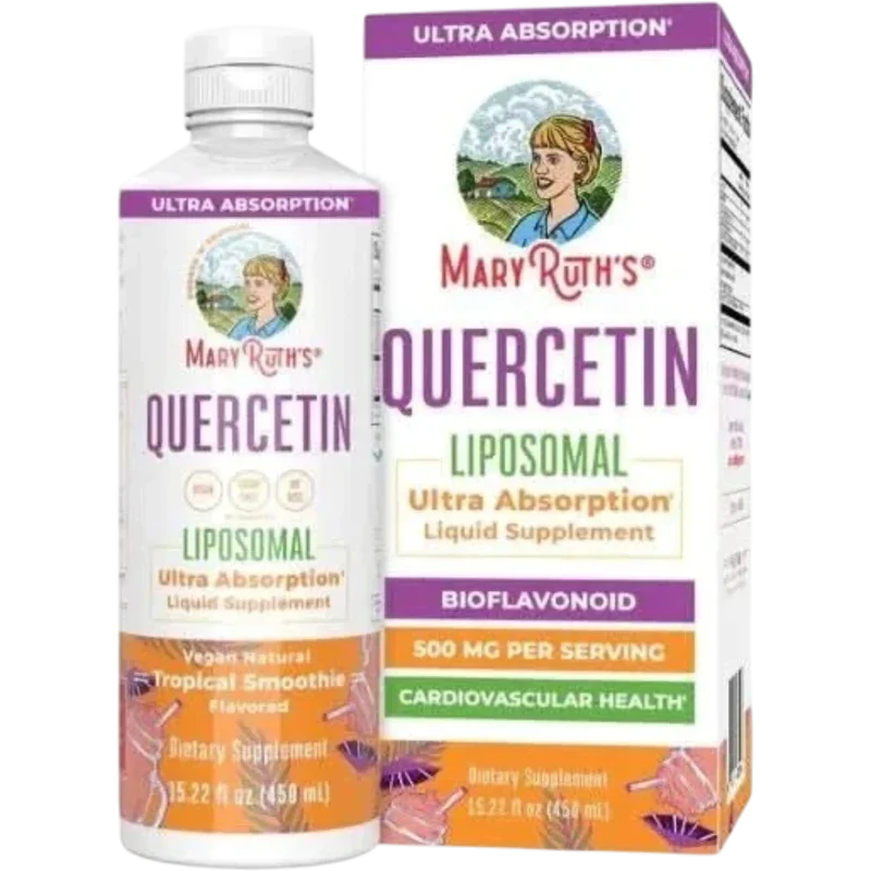 MARY RUTH'S Herbal Mary Ruth's, Quercetina Liposomal Sabor Tropical Smoothie (15.22 fl oz/ 450 ml)
