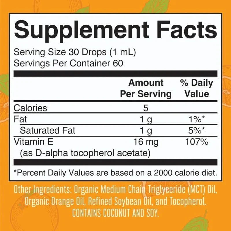 MARY RUTH'S Vitaminas y complementos Mary Ruth's, Vitamina E Orgánica (2 fl oz/60 ml)