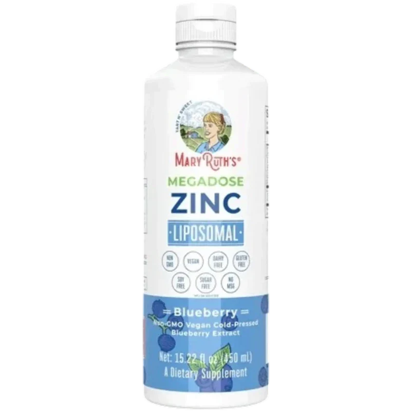 MARY RUTH'S Mineral Mary Ruth's, Zinc Liposomal Sabor Mora Azul (450 ml)