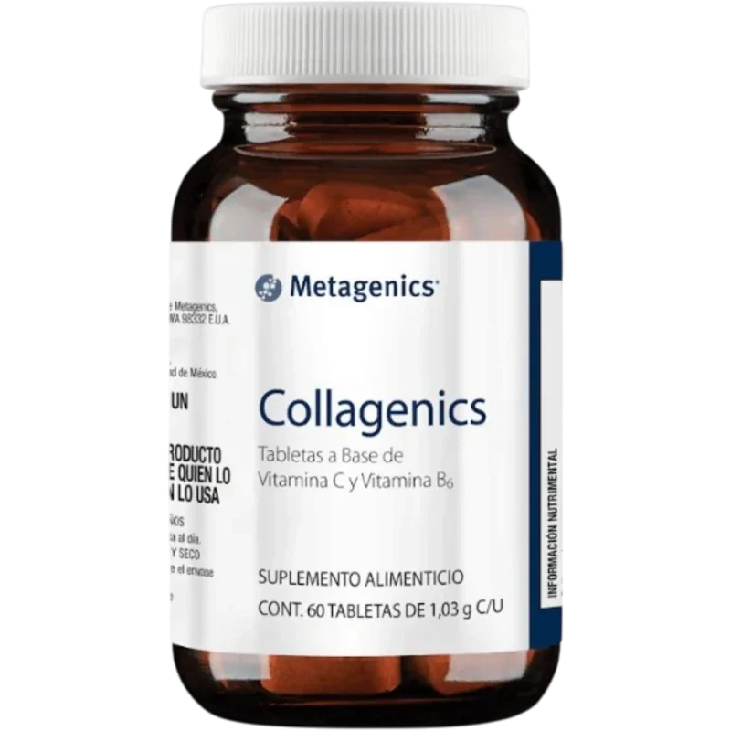 METAGENICS Vitamina Metagenics, Collagenics a Base de Vitaminas C y B-6  (60 tabletas)