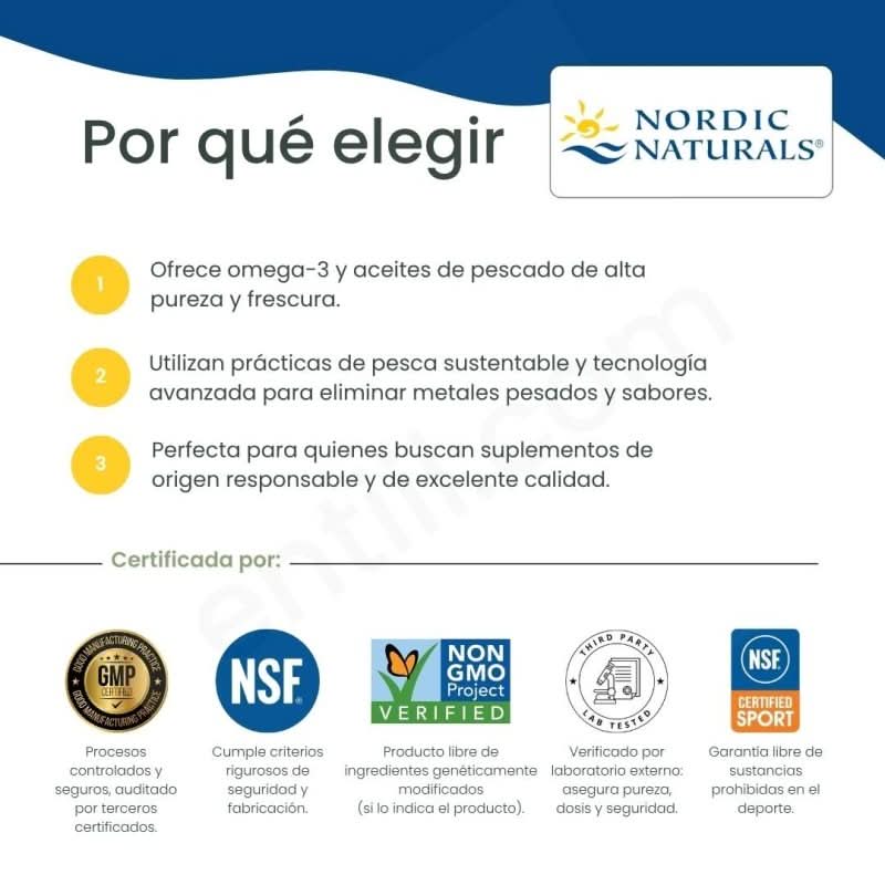 NORDIC NATURALS suplemento Nordic Naturals, DHA Prenatal 830 mg y Vitamina D-3 400 IU (90 softgels)