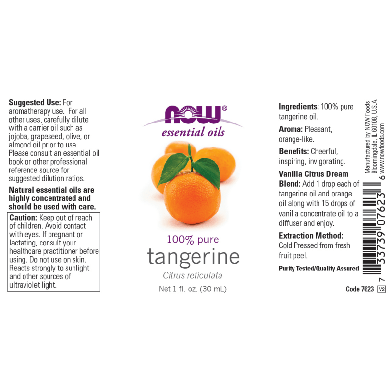 NOW Aceites Esenciales Now Foods, Aceite de Mandarina (1 fl oz/30 ml)