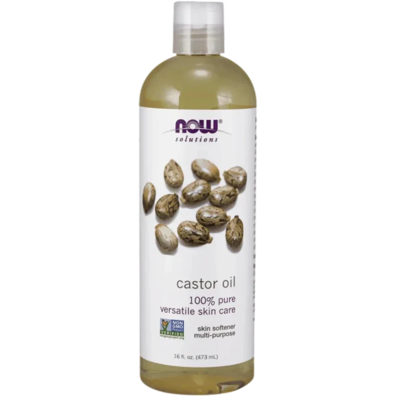 NOW Cabello y Uñas Now Foods, Aceite de Ricino (16 fl oz/473 ml)