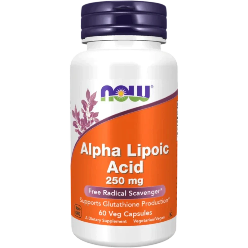 NOW Antioxidante Now Foods, Ácido Alfa Lipoico 250 mg (60 cápsulas)