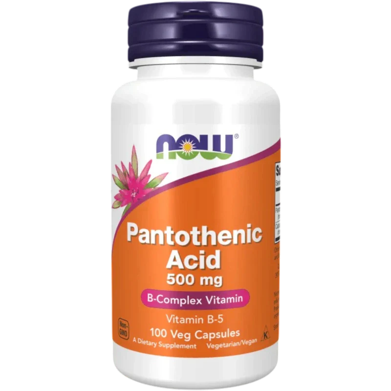 NOW Vitamina Now Foods, Ácido Pantoténico 500 mg (100 cápsulas)