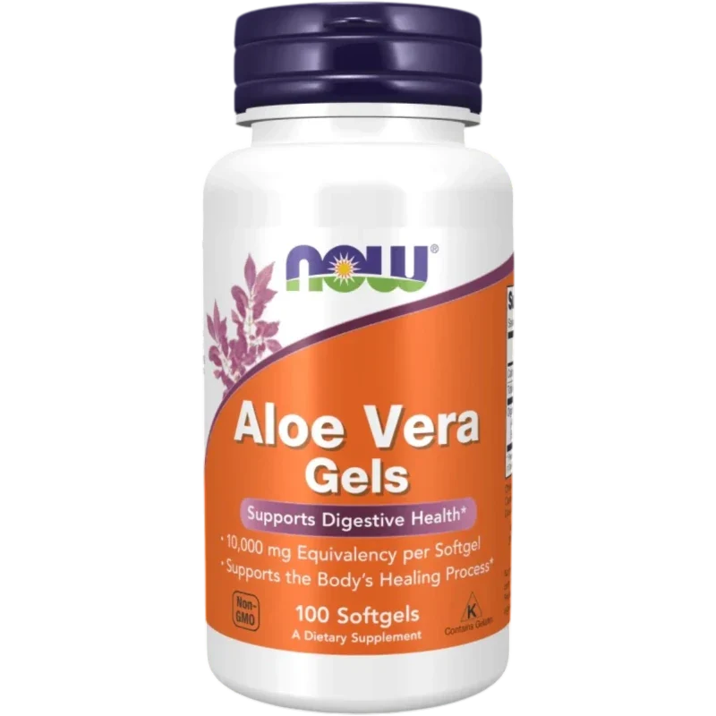 NOW Suplementos Now Foods, Aloe Vera 10,000 mg (100 cápsulas)