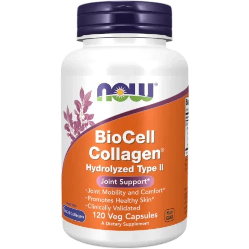 NOW Suplementos Now Foods, Biocell Collagen® Hidrolizado Tipo II (120 cápsulas)