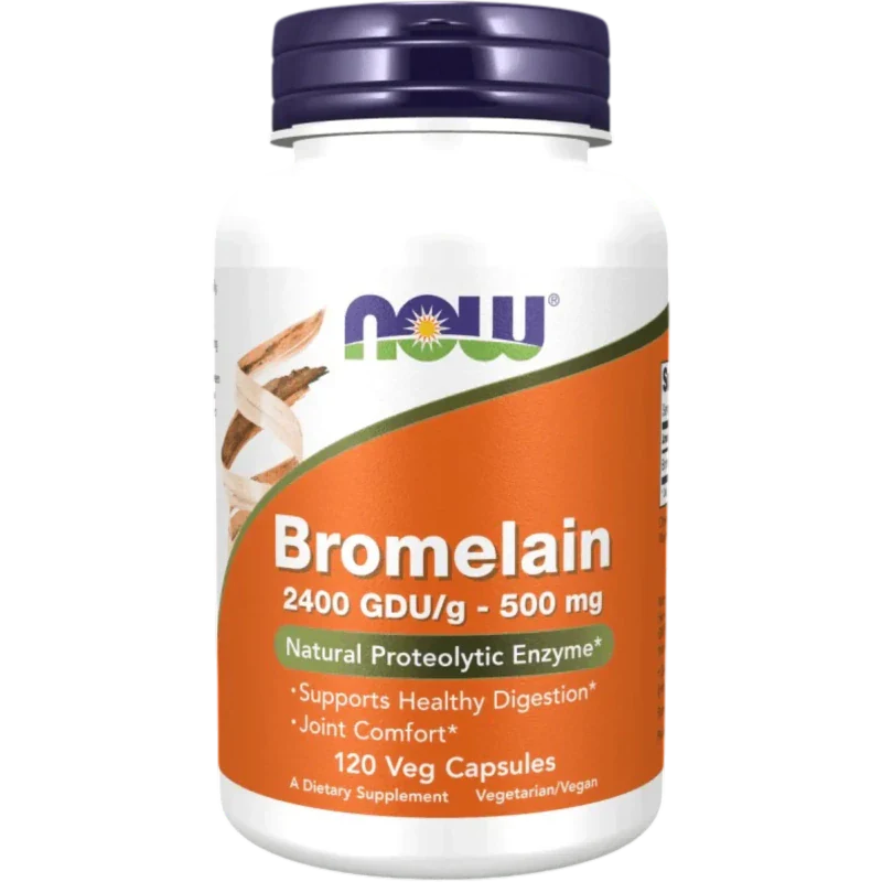 NOW Suplementos Now Foods, Bromelina 500 mg (120 cápsulas)
