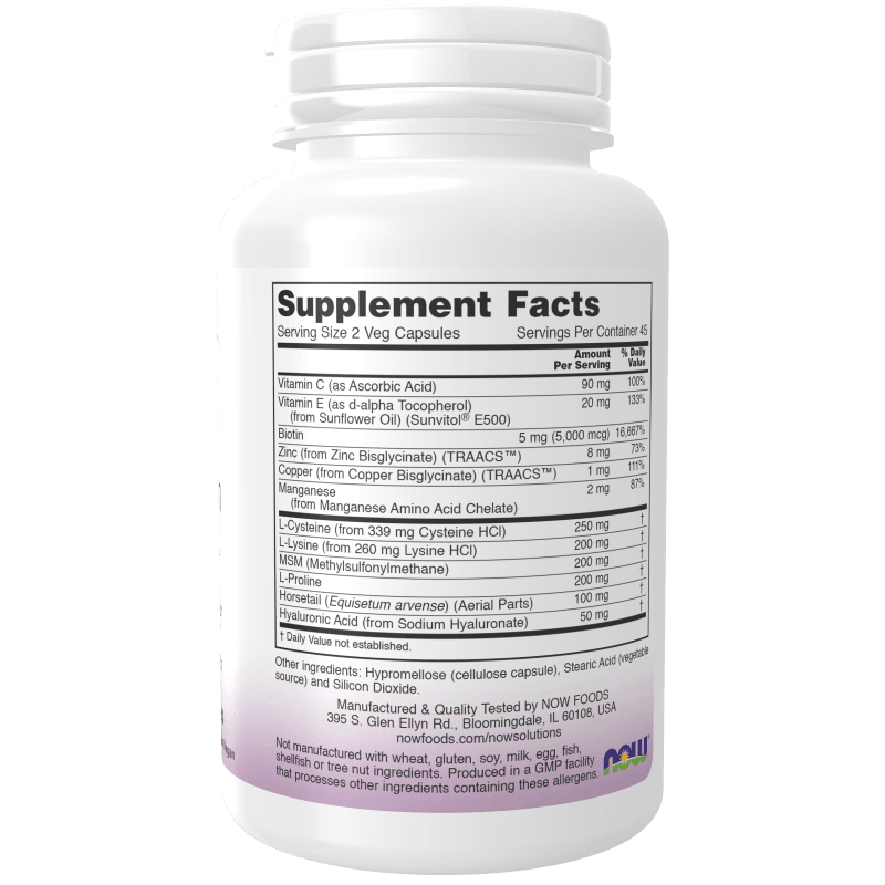 NOW SUPLEMENTOS Now Foods, Cabello, Piel y Uñas (90 cápsulas)