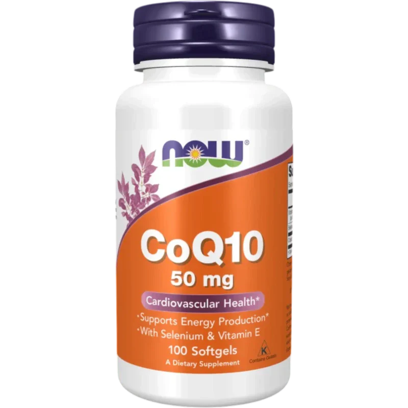 NOW Suplemento Hormonal Now Foods, CoQ10 50 mg (100 softgels)
