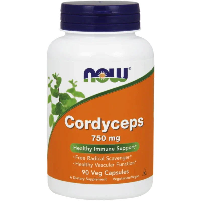 NOW Herbal Now Foods, Cordyceps 750 mg (90 cápsulas)