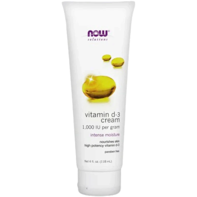 NOW Vitamina Now Foods, Crema con Vitamina D-3 1,000 UI (4 fl oz/118 ml)
