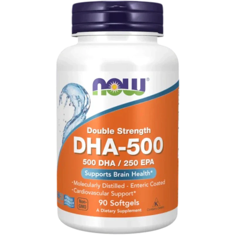 NOW Omega Now Foods, DHA-500 Doble Potencia (90 softgels)