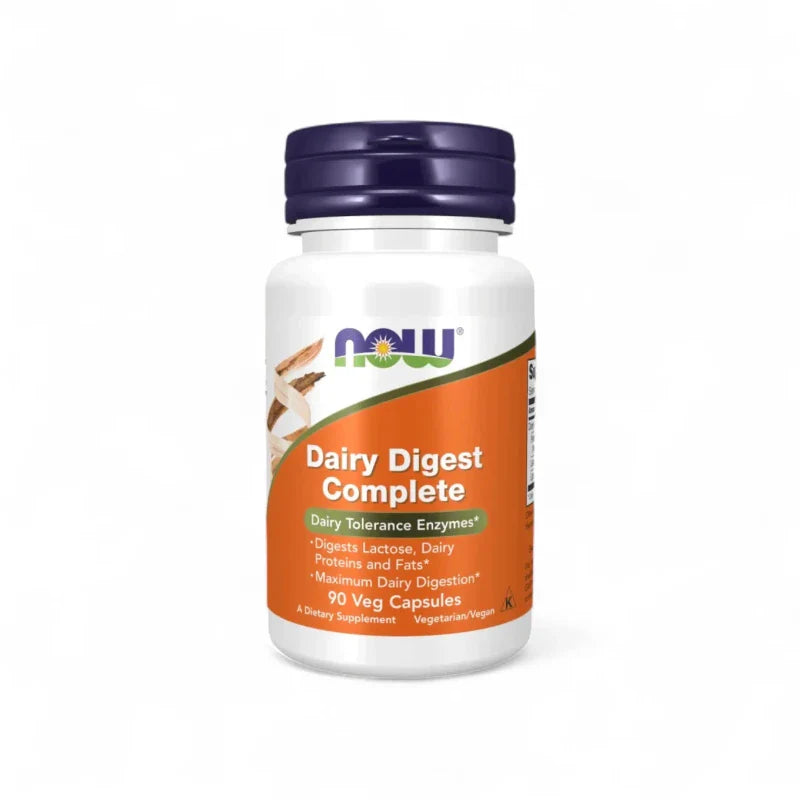 NOW Suplemento Now Foods, Digestión de Lácteos Completa (90 cápsulas)