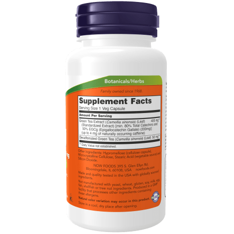 NOW SUPLEMENTOS Now Foods, Extracto de Té Verde EGCG 400 mg (90 cápsulas)