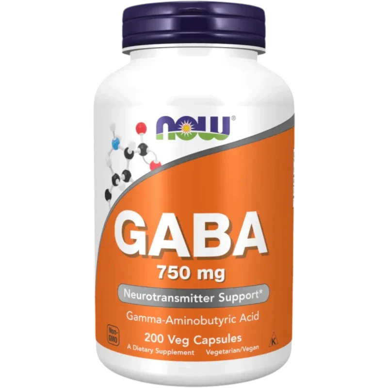 NOW Vitamina Now Foods, GABA 750 mg (200 cápsulas)